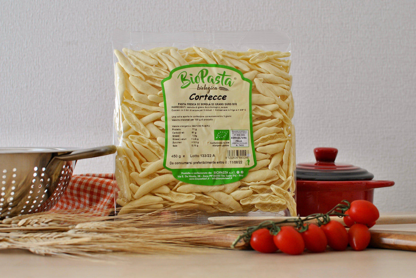 Cortecce bio pasta artigianale secca tipica lucana Multipack da 4 pacchi
