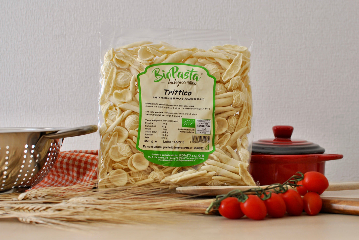 Trittico fresco bio pasta artigianale tipica lucana Multipack da 4 pacchi