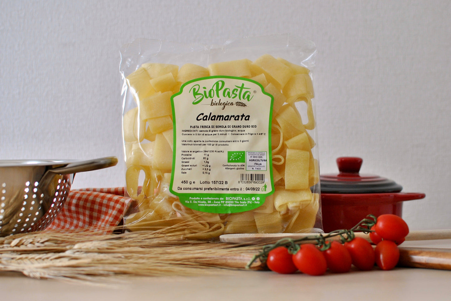 Calamarata bio pasta artigianale secca tipica lucana Multipack da 4 pacchi