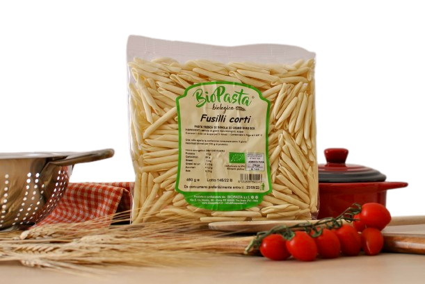 Fusilli Corti freschi biologici pasta artigianale tipica lucana