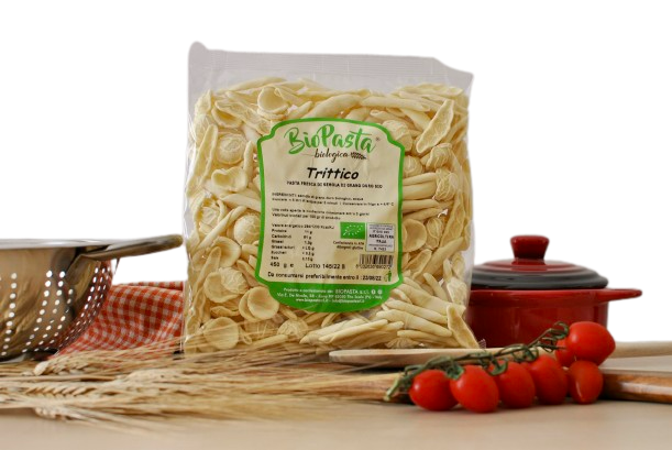 Trittico fresco biologico pasta artigianale tipica lucana