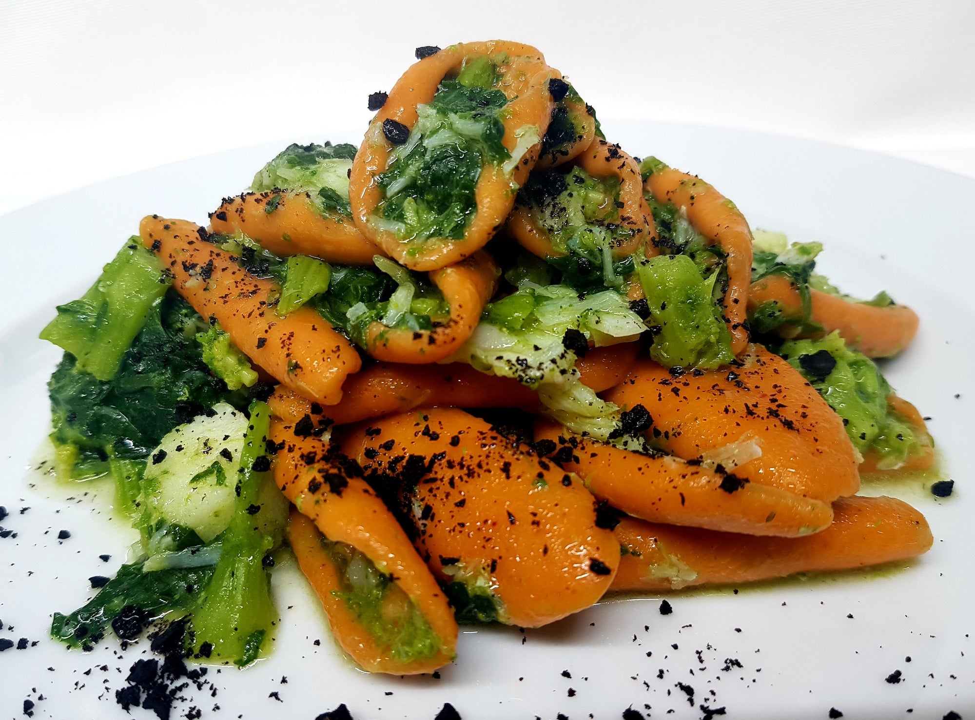 Strascinati ai cruschi Biopasta baccala e rape