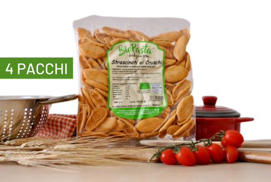Strascinati ai Cruschi freschi bio pasta artigianale tipica lucana 4 pacchi