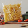 Rigatoni organic dry artisan pasta typical of Lucania Multipack of 4 packs